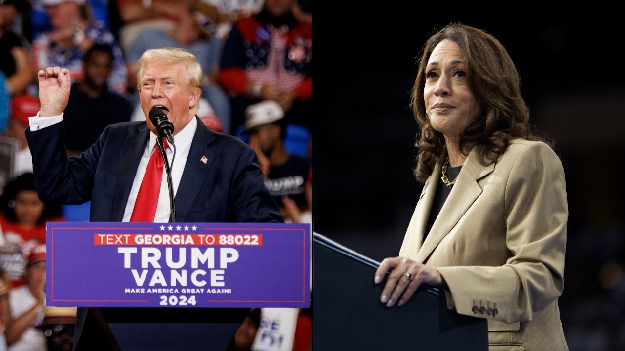 Harris Holds Small Lead Over Trump Across Swing States - YouTube