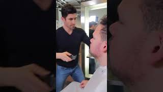 Round Face Curly Hair Transformation With Master Barber Alpha M!