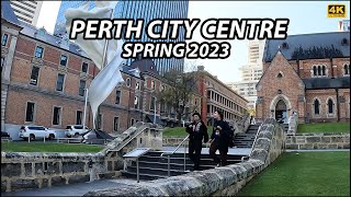 Walking Tour: Perth City Centre, Spring 2023 | Australia 4K
