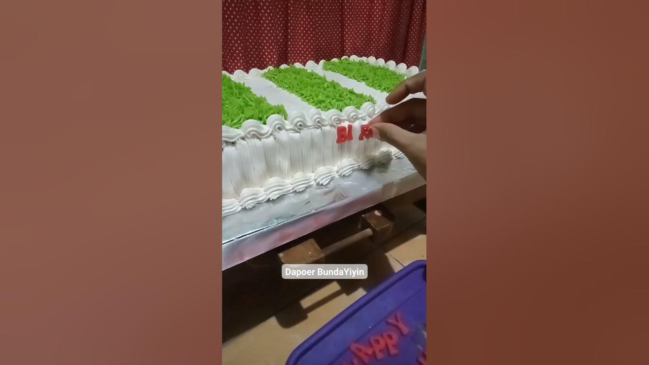 Kue ultah lapangan bola #cakeulangtahun #kueultahanaklakilaki