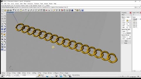 @Chain | Rhino cad jewelry Design tutorial | By Designerkaushu
