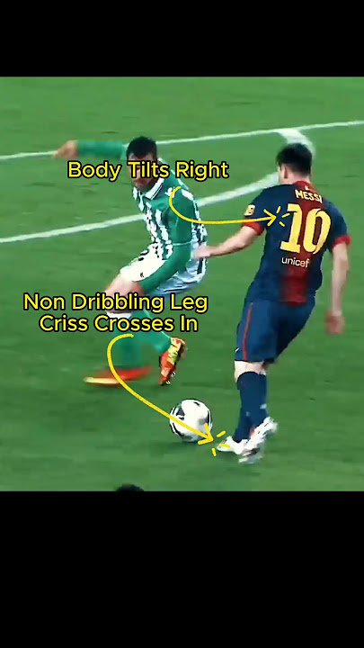 How Messi does the 'Skip Feint' #Messi #Dribbling #SoccerSkills #FootballTutorial #MessiDribble