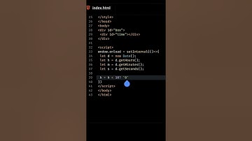 Digital Clock | html css javascript