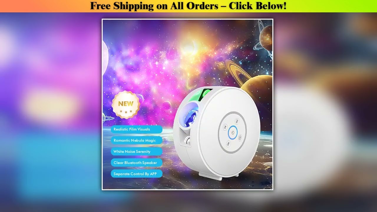Smart Galaxy Star Projector Night Light App Controlled Nebula Ceiling Night Light For Gaming Room