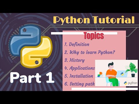 Python Tutorial for beginners - Part 1 | Introduction | Learn python from basics