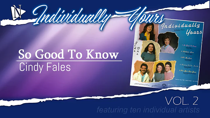 So Good To Know - Cindy Fales