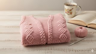 TIĞ İŞİ BAŞTAN SONA ÇEYİZLİK YELEK MODELİ TIĞ İŞİ BAŞTAN SONA ÇEYİZLİK YELEK MODELİ