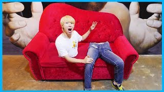 내 다리 어디간거죠?! 무서운 이야기? 국민이 아빠 도와줘 (반전주의ㅋ) 일상 밀착중계 놀이 트릭아이 미술관 제주 playground | 말이야와친구들 MariAndFriends
