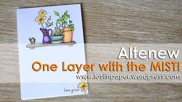 Altenew - One Layer Card using the MISTI