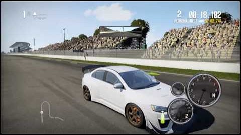 test drive Mitsubishi lancer evolution x nfs shift 2
