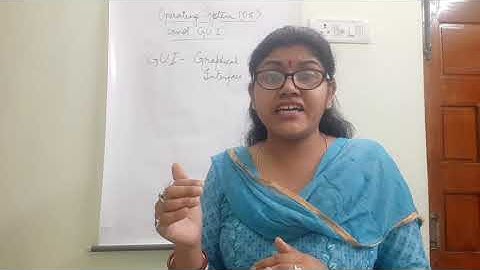 Chapter 1 - Operating System(OS) and GUI(Role and Functions) of Class 8 Part-1