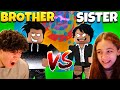 Little Sister VS Brother Tower Of Hell! Winner gets $10,000 ROBUX!