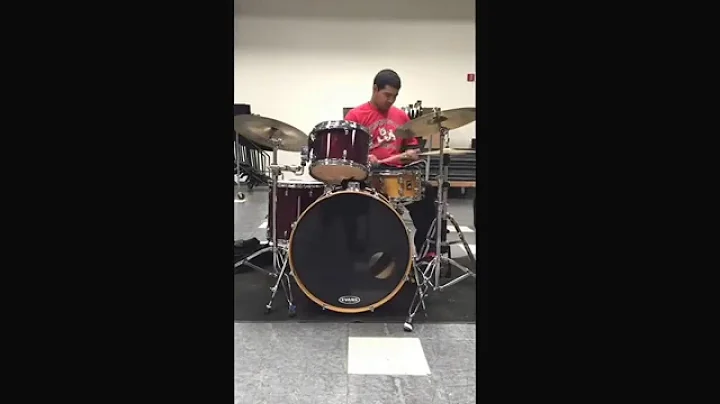 Songo beat feel on drum set performed by Ivan Porras