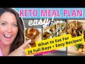 20 FULL DAYS OF KETO! Easy Keto Meal Plan Examples + Simple Recipes!