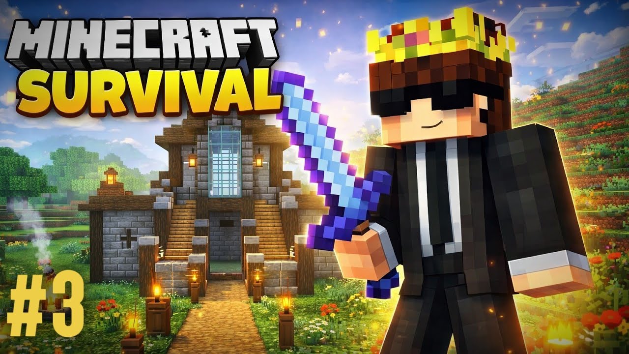 I build a my house.| Minecraft gameplay ep3 - YouTube