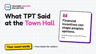 I Watched TPT's Town Hall So You Don't Have To (Exclusive Seller Recap)