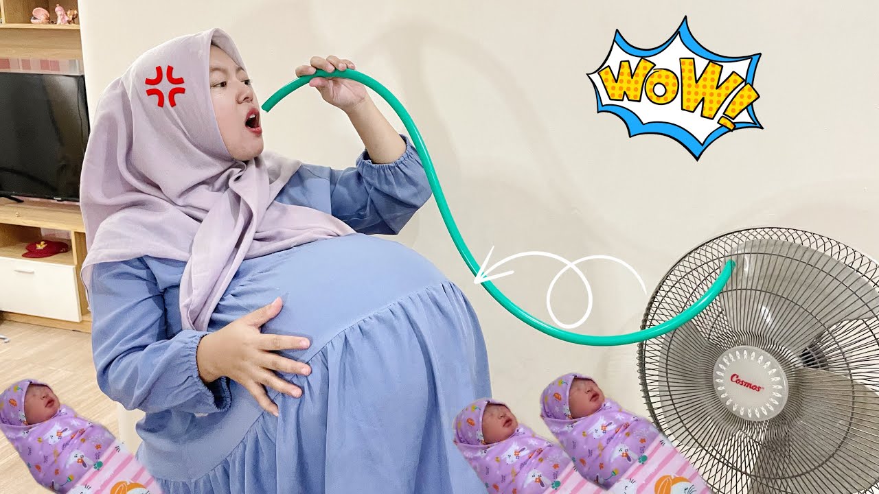 IBU KONTRAKSI ‼️ GARA2 KIPAS ANGIN PERUT IBU TIBA2 GENDUT🤰🏻