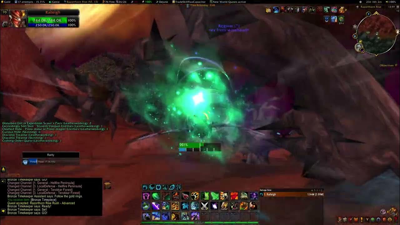 WOW Dragonriding Razorthorn Rise Rush Advanced Gold 51.194 YouTube
