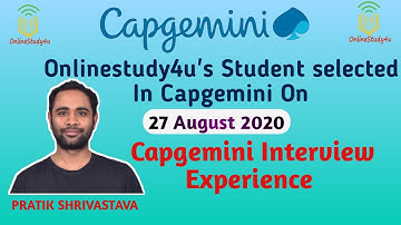 Capgemini Interview Experience | Selected in Capgemini | Technical and HR interview |