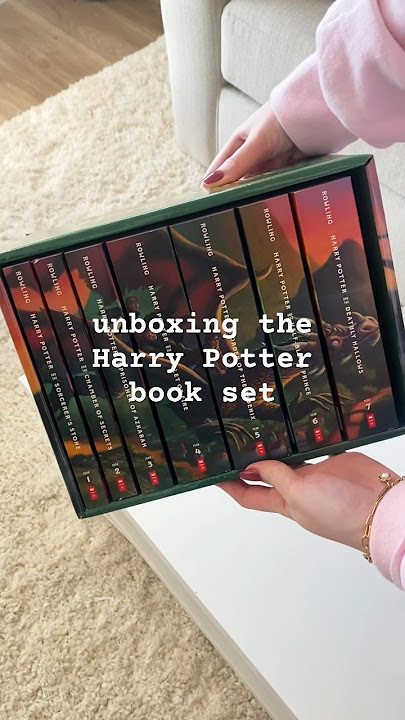 unboxing Harry Potter books! my 1st time reading or even seeing these books in person #booktube