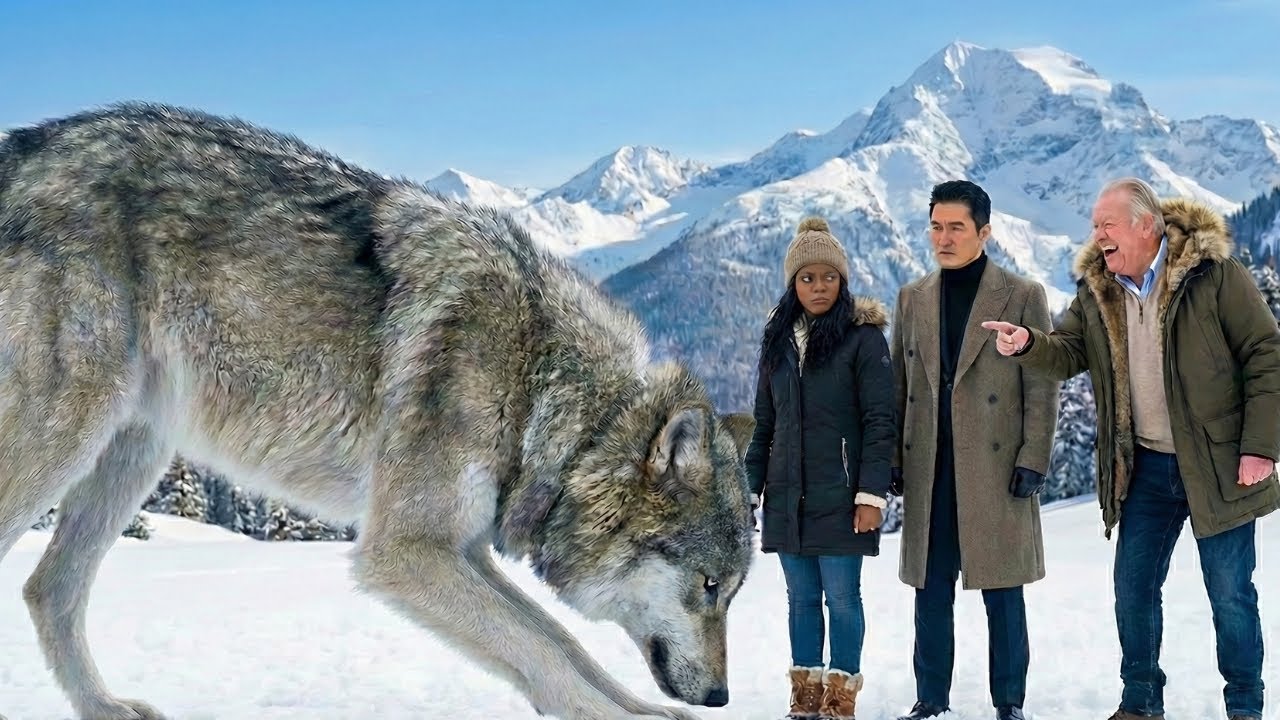 He Laughed at This "Dog Walker" Unaware the Wolf Only Bows to Her