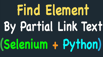 Locating Hyperlinks by Partial Link Text Using Selenium and Python