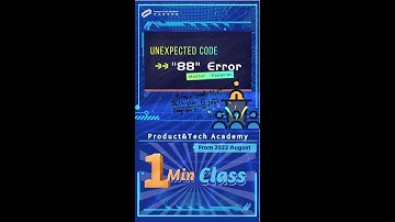 No 26 Unexpected Code ---- "88" Error