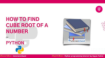 how to find cube root of a number in python