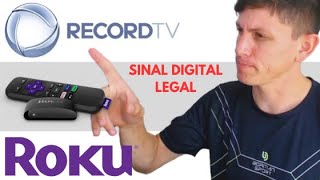 App TV Record ao vivo na ROKU TV (via TV CONQUISTA)