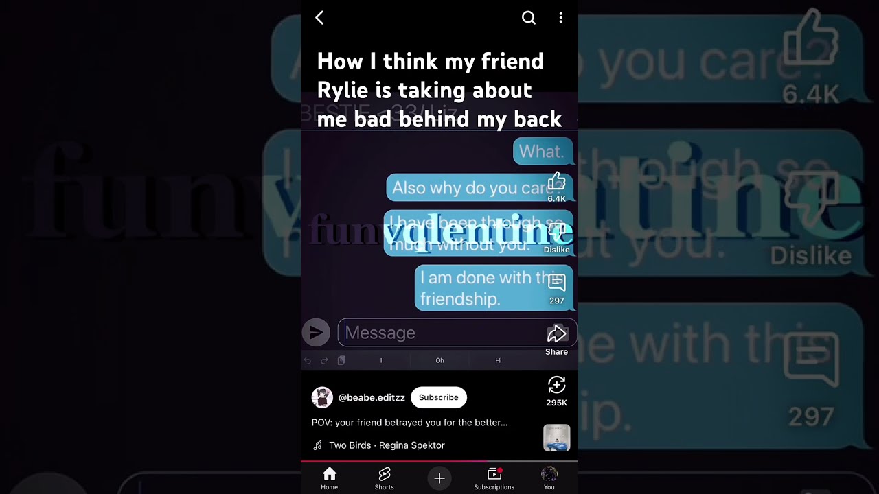 How I Think My Friend Rylie Is Taking About Me Band Behind Back