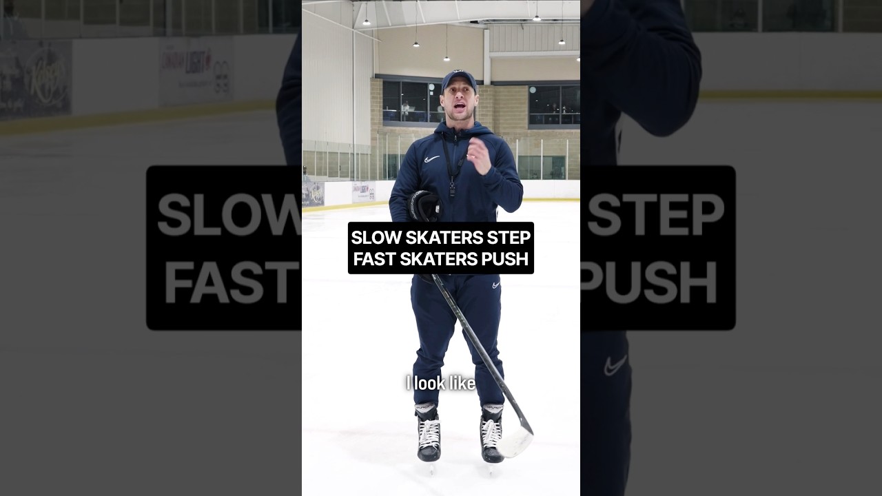 SLOW SKATERS STEP FAST SKATER PUSH #hockeycoaching #hockeytraining