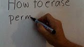 Helpful Hacks: How to Remove Permanent Marker Sharpie Off a Whiteboard - YouTube