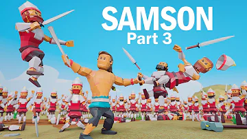 SAMSON Part 3 👊 Samson vs 1000 soldiers! | Animated Bible Stories | Bibtoons GO