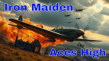 Iron Maiden - Aces High - Powerslave w/ AI Images Taken from Lyrics w/ Churchill