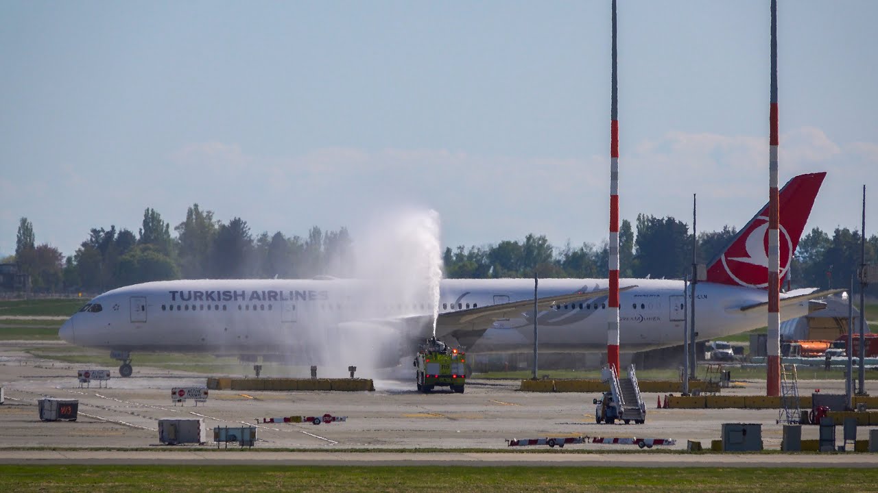 (4K) YVR Action Episode I Turkish Airlines Inaugural Flight Plane