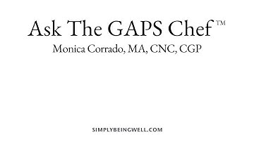 Ask The GAPS Chef: Intro Stages 1 and 2   July 25.23