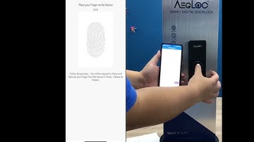 AEG-SDL-T10 Fingerprint Setting Video (Inside)