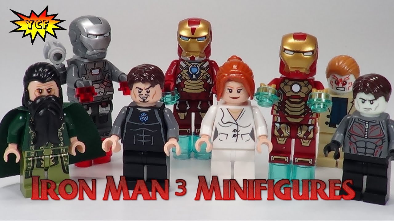 Lego Iron Man 3 Minifigures Super Heroes Collection Review 76006 76007  76008 Marvel - Youtube