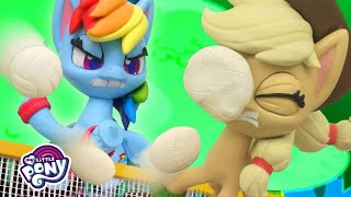 My Little Pony Stop Motion Volleyball Game Between Rainbow Dash And Applejack Stop Motion Ep. 18