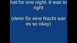 The Corrs - One Night (lyrics)