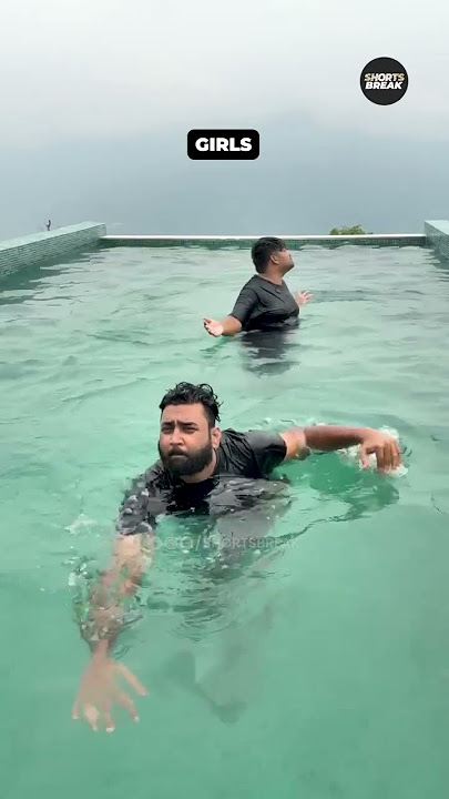 Girls Vs. Boys in Swimming Pool 😂 | #shorts | Shorts Break