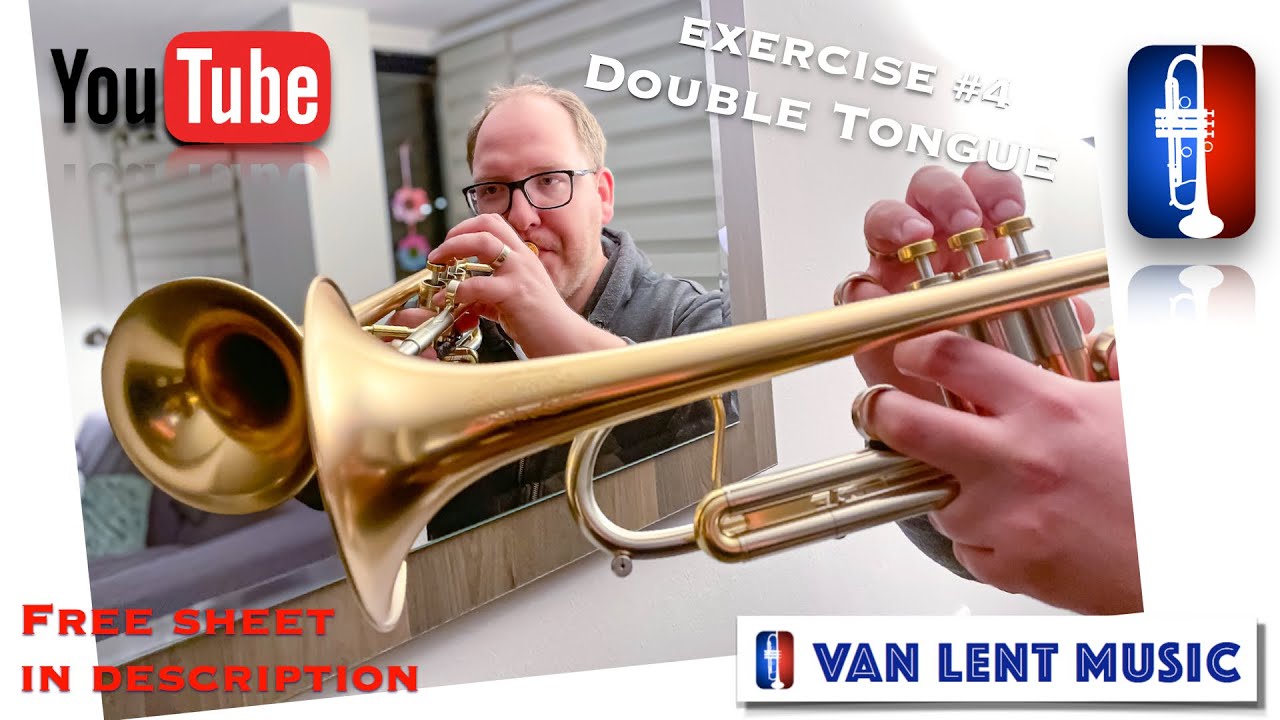 Easy Trumpet Exercises 4 Double Tongue Sheet in Description YouTube