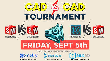 10 MINUTE DELAY - World Championship of 3D CAD Speedmodeling - Tournament - MATCH 1 and 2 - Sept 5th