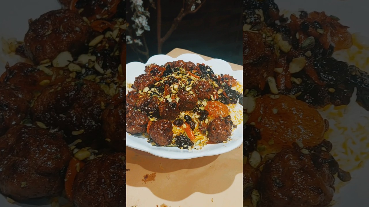 Meatballs with dried fruit #food #cooking #recipe #shortsvideo #shortvideo #chef #turkeyfood #india