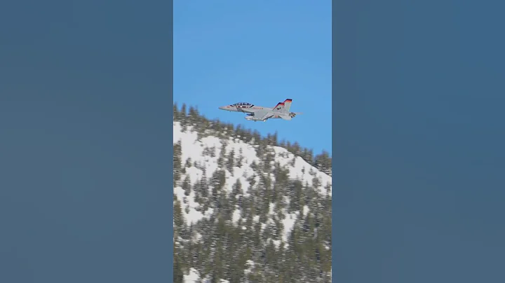 Navy EA-18G Growler low level training in Washington #navy #fighterjet #jet