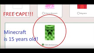 MINECRAFT'S 15'th BIRTHDAY IS HERE!!! GET A FREE CAPE!