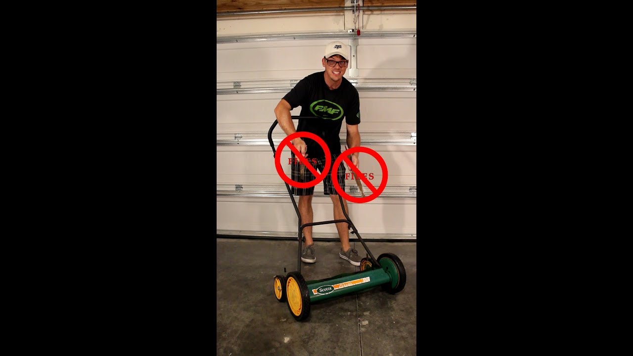 How to Sharpen a Reel Mower Properly! 