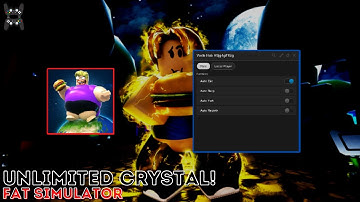 SCRIPT FAT SIMULATOR AUTO EAT (UNLIMITED FATNESS & CRYSTAL) | BURP | FART | REBIRTH!