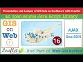 The Leaflet: GeoJSON Data and AJAX Plugin | GIS Data on Web with Leaflet.js API | 16 | @GISSchools