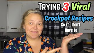 3 “Viral” Chicken Crockpot Recipes || Are They Good Or Bad??